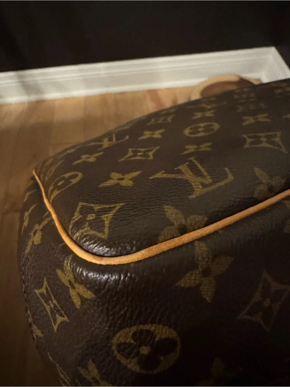 Louis Vuitton Deauvulle Brown Monogram Canvas Top-Handle Bag